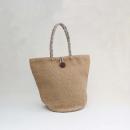トートバッグL インド麻 アジアン 収納力抜群 リゾート この夏ビーチやプール お出かけに