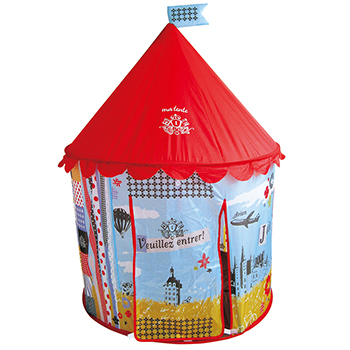 ジュリーテント 子ども部屋 赤 屋根 空 カラフル 収納コンパクト 持ち運びプレゼントにも喜ばれます