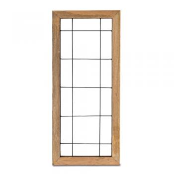 ウッドフレームウォールデコ クロスライン 木製 アイアン ナチュラル ディスプレイ おしゃれ