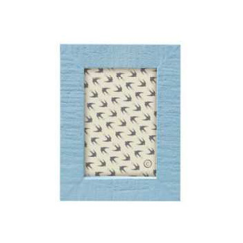 カローレフォトフレームE 木製アンティーク シャビーブルー ポストカードサイズ 卓上ディスプレイ