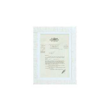 カローレフレームH 木製アンティーク シャビーホワイト ポストカードサイズ 卓上 壁掛けディスプレイ