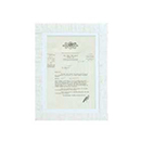 カローレフレームH 木製アンティーク シャビーホワイト ポストカードサイズ 卓上 壁掛けディスプレイ