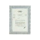 カローレフレームH 木製アンティーク シャビーグレー ポストカードサイズ 卓上 壁掛けディスプレイ