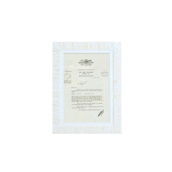 カローレフォトフレームG 木製アンティーク シャビーホワイト L版写真 卓上 ディスプレイ