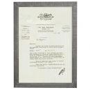 カローレフレームI 額縁 木製 アンティーク シャビーグレー A4 ナチュラル 壁掛けディスプレイ