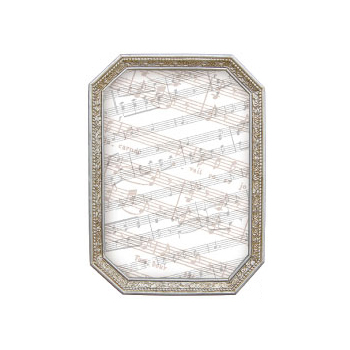 キトフォトフレームD　アンティークシルバー ゴージャス ヨーロピアン 八角形 風水 ディスプレイ