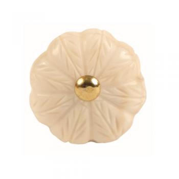 ボーンノブ 3個セット 骨 アンティーク調 綺麗 サークル アイボリー DIY 直径3.5