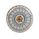 セラミックノブ 3個セット 陶器 アンティーク調 綺麗 フラワー ブルー DIY 直径4