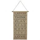 ジュートタペストリーG ロールウォールデコ 壁掛け アンティーク ヴィンテージ インダストリアル