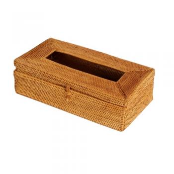 アタ・ティッシュボックス 天然素材 おしゃれ バリ島 ナチュラル ケース ブラウン 幅26