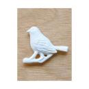 レジンマグネット バード小鳥 ホワイト アンティーク 北欧ナチュラル 壁 ディスプレイ 8個セット