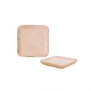 木製 テラスクエアプレート ピンク S4枚セット ディスプレイ インテリア雑貨小物 収納 ナチュラル