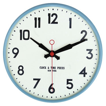 ユニオンクロック 壁掛け時計 ライトブルー レトロ アンティーク クラシカル カフェスタイル 北欧