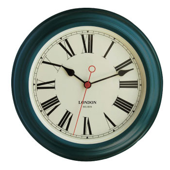 ホールクロック 壁掛け時計 レトロ クラシック アンティーク おしゃれ文字盤 インテリア グリーン