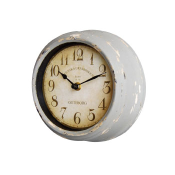 レトロ 壁掛け時計 アンティーククロックM  おしゃれなインテリア シンプル シャビーグレー