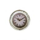 レトロ 壁掛け時計 アンティーククロックQ シャビーアイボリー クラシック インテリア ディスプレイ