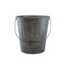 ブリキ バケツL 取っ手 ガーデニング 落ち着いた色合い アンティーク ディスプレイ ヴィンテージ