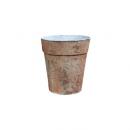 ブリキ グリーンポット L 2個セット 植木鉢アンティーク ブラウン ガーデニング おしゃれシャビー