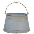 グランハビッグオーバルバケツ ブリキ ガーデニングポット  アンティーク ヴィンテージ レトロ