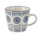 ハンドスタンプセラミックマグ(ミックス) 2個セット カップ ホワイト おしゃれ 陶器 直径9.5