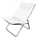 まるでソファ!?キャンプに 折りたたみチェア(白)2脚セット 軽い 軽量 椅子 持ち運び