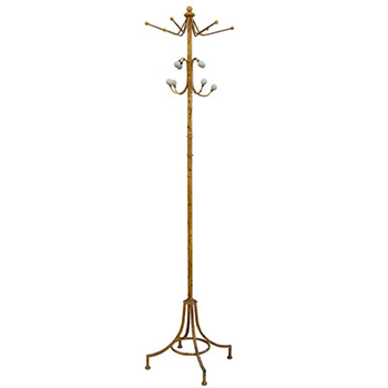 クルールコートツリー コート帽子ハンガー イエロー アンティークレトロ 北欧 ショップ ディスプレイ