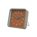 ラムジークロック 置き時計 アラーム機能 レトロ おしゃれ グレー インテリア