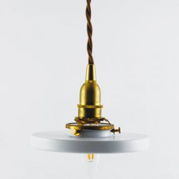 アイアンペンダントライト ホワイト 円盤型 シェード インテリア照明 通販