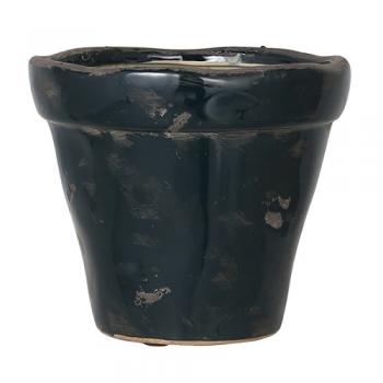 ARCHAIQUE POT NAVY L プランター テラコッタ おしゃれ ネイビー 直径18