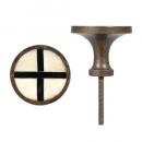 RESIN KNOB A アンティーク調 DIY ノブ ホワイト アイアン おしゃれ 長さ6.5