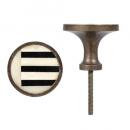 RESIN KNOB B アンティーク調 DIY ノブ ホワイト アイアン おしゃれ 長さ6.5