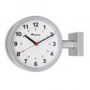 DOUBLE FACE CLOCK 170D SILVER 掛け時計 シルバー おしゃれ 幅28.5