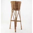 脚付き木製バスケット Mサイズ ウッドプランタカバー 収納用品 通販