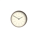 掛け時計 シンプル アンティーク おしゃれ ガラス ブラウン 直径28