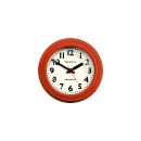 掛け時計 ガラス シンプル レッド モダン アンティーク おしゃれ 直径30