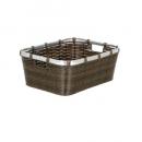 ARTIFICIAL RATTAN BASKET M 収納 ケース ラタン 耐水 かご 幅40