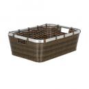 ARTIFICIAL RATTAN BASKET L 収納 ケース ラタン 耐水 かご 幅47