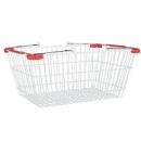 MARKET BASKET (S) WHT/RED バスケット かご カジュアル おしゃれ 幅35