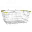 MARKET BASKET CROME/YEL バスケット かご カジュアル おしゃれ 幅45