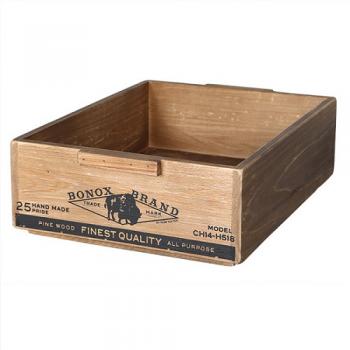 WOODEN STACKING BOX A 天然木 収納ボックス ケース ナチュラル 幅26