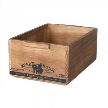 WOODEN STACKING BOX B 天然木 収納ボックス ケース ナチュラル 幅22