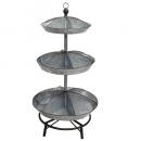 スチールディスプレイ サークルトレイ ガーデニング 3段 通販