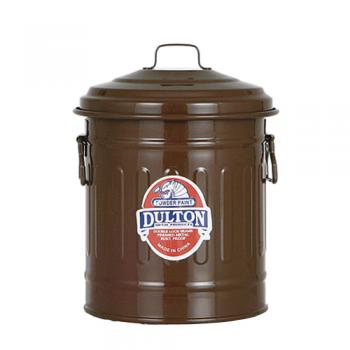 BABY GARBAGE CAN BROWN ダストボックス ゴミ箱 オシャレ 缶 ポップ 直径12