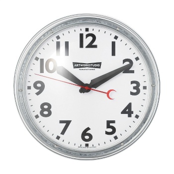 掛け時計 おしゃれ ホワイト オールド インテリア 直径35