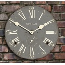 掛け時計 インテリア アンティーク モダン グレー 直径50