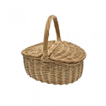 蓋&持ち手つきガーデニングバスケット かご 木製 ウッド 収納 通販