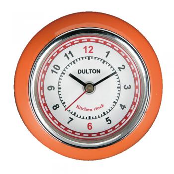 KITCHEN CLOCK ORANGE 掛け時計 オレンジ おしゃれ 小さめ 直径7.3