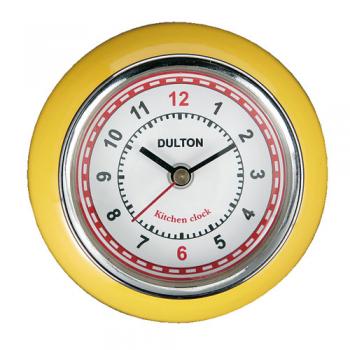 KITCHEN CLOCK YELLOW 掛け時計 イエロー おしゃれ 小さめ 直径7.3