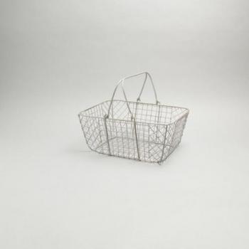 バスケット カゴ ヴィンテージ調 シルバー 通販