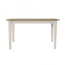 クレソン ダイニングテーブル W135 WH/NA ナチュラル バイカラー ホワイト パイン材